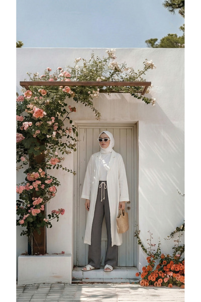 TKT Women's Smoked Linen Muslin Palazzo Pants Wide Leg Pants, Suitable for We...