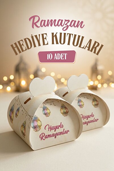 Sticker Ekspres 10 Adet Ramazan Hediye Kutusu - Mevlid Hediyesi - Ramazan Hed...