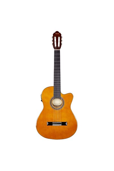 VALENCIA VC104THNCE Elektro Klasik Gitar 4/4 Naturel Sap Çelikli (Thin Body)