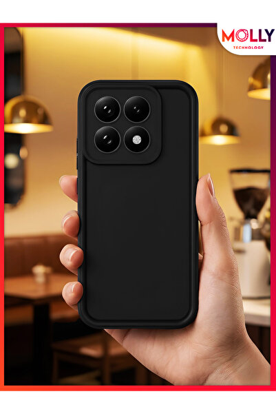 Molly Black Edges Thick Pan Silicone Case for Mi 15t