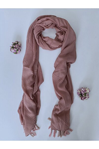 GOX Wave Pattern Long Fringed Cotton Piece Shawl-Pareo