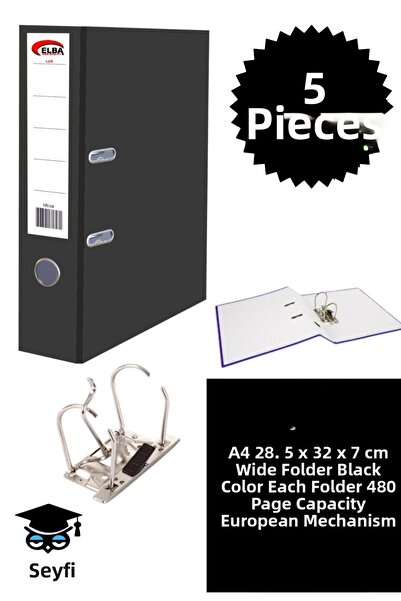 SEYFİKİRTASİYE A4 офис папка, папка за организиране на офис документи, двойна...
