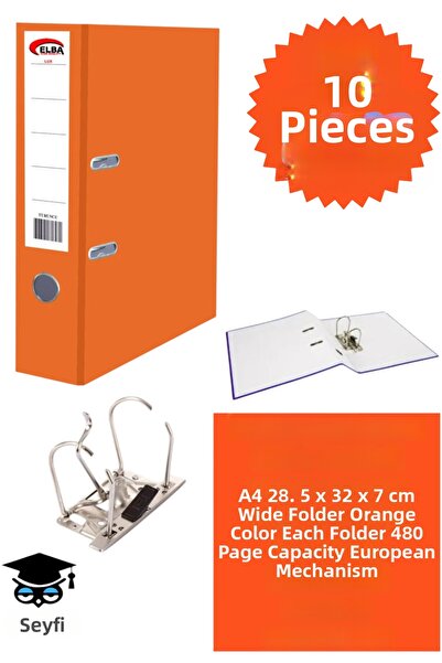 SEYFİKİRTASİYE مجلد مكتبي A4، منظم أوراق مكتبية، مجلد بحلقة معدنية مزدوجة، آل...