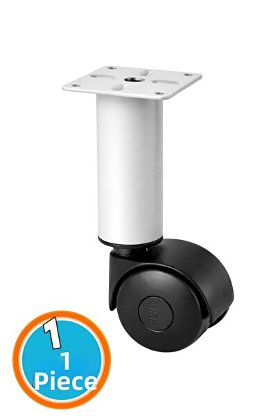 NZB قاعدة أثاث معدنية بيضاء مع عجلات بلاستيكية، قاعدة طاولة قهوة، قدم متحركة ...