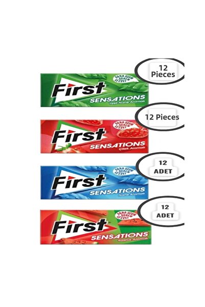 MyClean First Sensations Gum Assortment 1-Pack of 12 Pieces, Total 48 Pieces