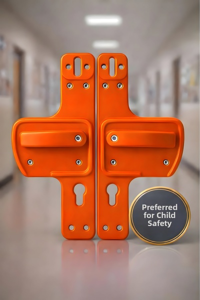 Life 360 Barrier Gate Handle |   Orange |   Childproof |   Suitable for Schoo...