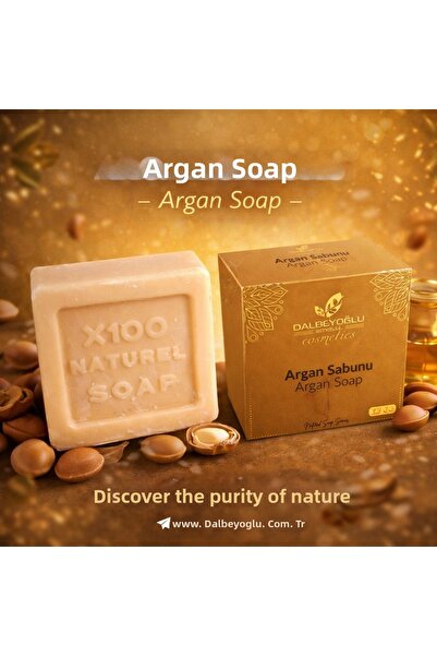 Dalbeyoğlu Bitkisel صابون زيت الأرغان العشبي المتكثف 125 جرام