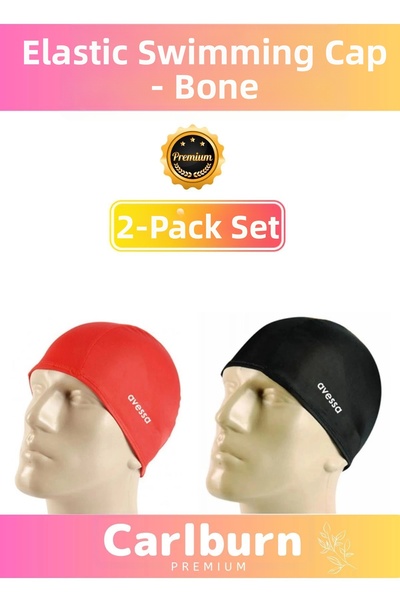 Carlburn Set de 2 șepci de înot din silicon pentru piscină