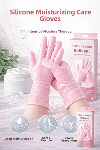 Berdina Home قفازات السيليكون للعناية باليدين، مرطبة ومضادة للتشقق، جل مقشر م...