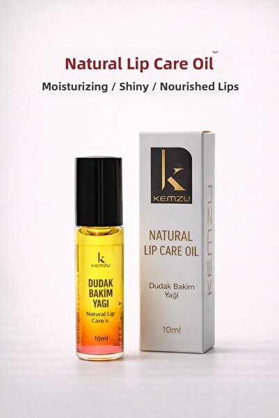 KEMZU Lip Care Oil - Intensive Moisturizing & Nourishing Lip Oil |   Shine an...