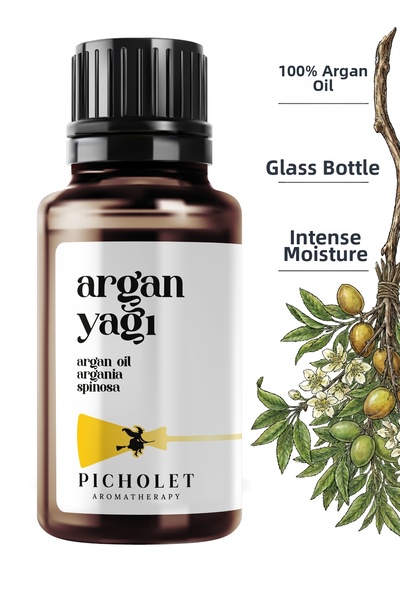 Picholet زيت الأرغان 30 مل معصور على البارد نقي وطبيعي 100% (زيت الأرغان)