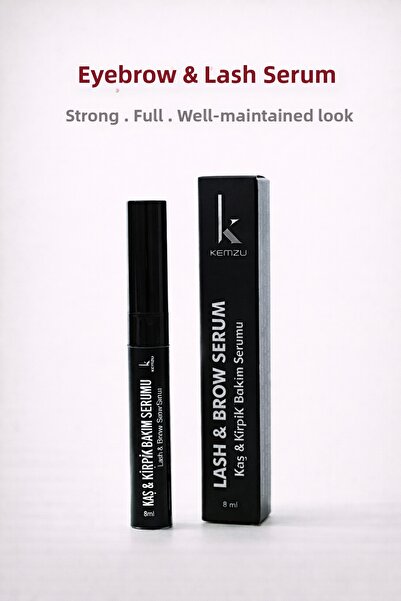 KEMZU Eyebrow and Eyelash Serum – Strengthening & Nourishing Care Serum 8 ml