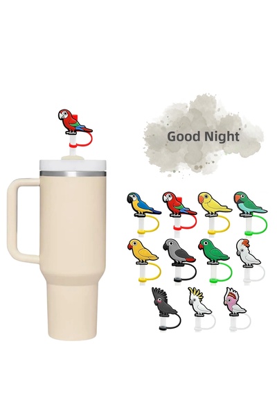 GECEDENİZ Thermos Compatible Straw Stopper Bird No2