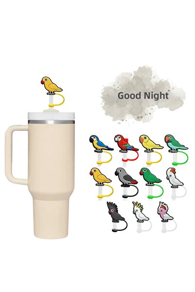 GECEDENİZ Thermos Compatible Straw Stopper Bird No5
