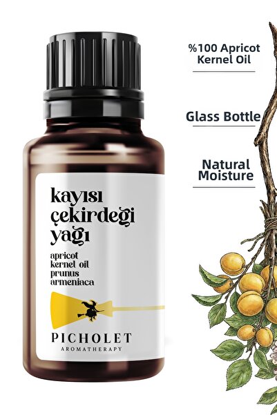 Picholet زيت نواة المشمش 30 مل معصور على البارد 100% نقي وطبيعي (زيت نواة الم...