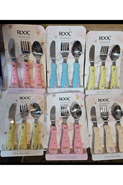 Acarlar Ticaret 3-Piece Children's Cutlery and Spoon Set