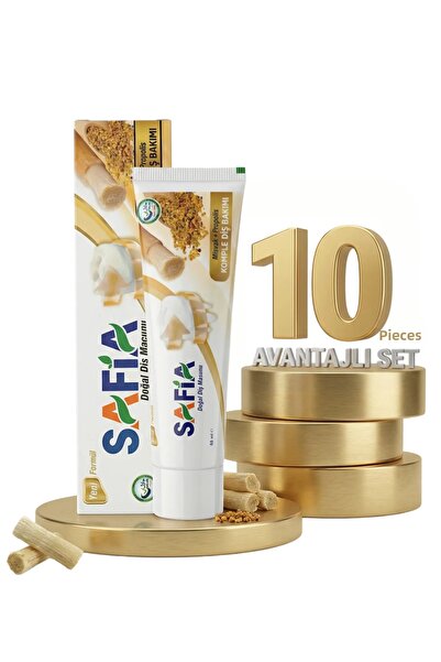 Safia معجون أسنان ميسواك وبروبوليس 10x60 مل