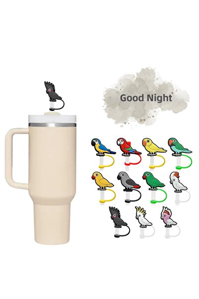 GECEDENİZ Thermos Compatible Straw Stopper Bird No9