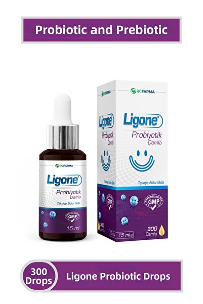 Ligone قطرات البروبيوتيك 15 مل على شكل سائل بدون نكهة