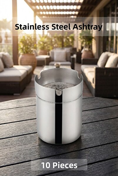 FİTHOME 10 ΤΕΜ. Τασάκια από ανοξείδωτο ατσάλι χωρίς οσμή, κατάλληλα για χρήση...