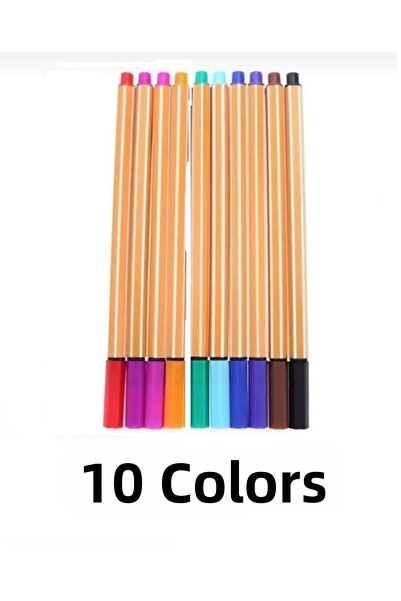YEŞİL KIRTASİYE Set of 12 Colored Pencils Fineliner