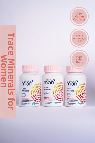 Inatura 3 عبوات 120 كبسولة موني معادن مقتفيّة بيوتين 5000، كروم، زنك، سيلينيو...