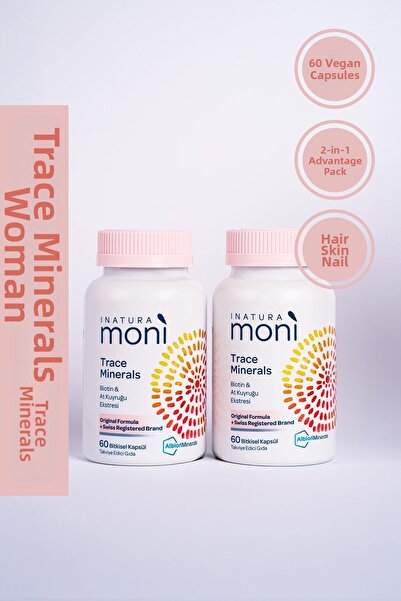 Inatura موني Trace Minerals بيوتين 5000، كروم، زنك، سيلينيوم، ذيل الحصان، 60 ...