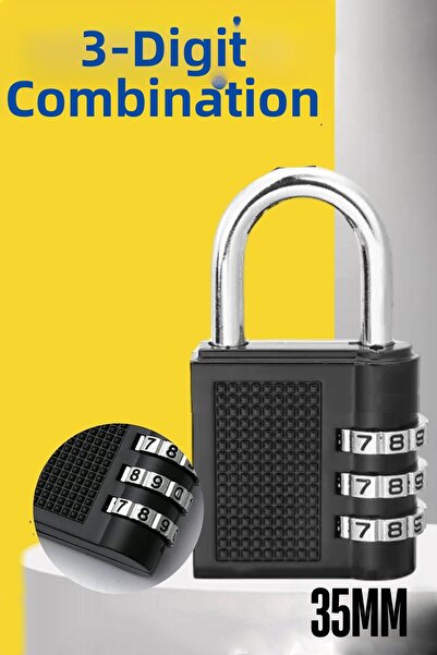 Creatividad Solutions Password-Protected Padlock 3 Stage 35 mm 721590