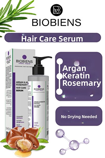 Biobiens Rosemary & Argan & Keratin No-Rinse Hair Care Serum