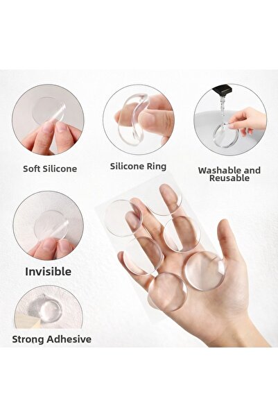 obrigado Прозрачна силиконова подложка за амортизация, 6 броя – предпазител с...