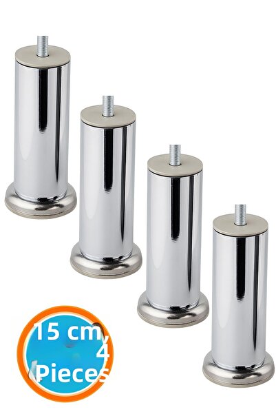 NZB أرجل أثاث معدنية سميكة 51 مم متينة لوحدة التلفزيون والأريكة M8 بولت كروم ...