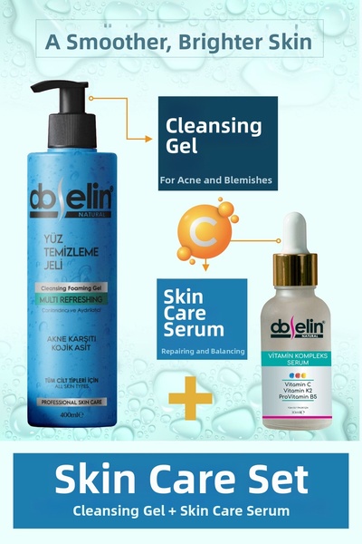 Doselin Skin Care Set - Facial Cleansing + Skin Care Serum