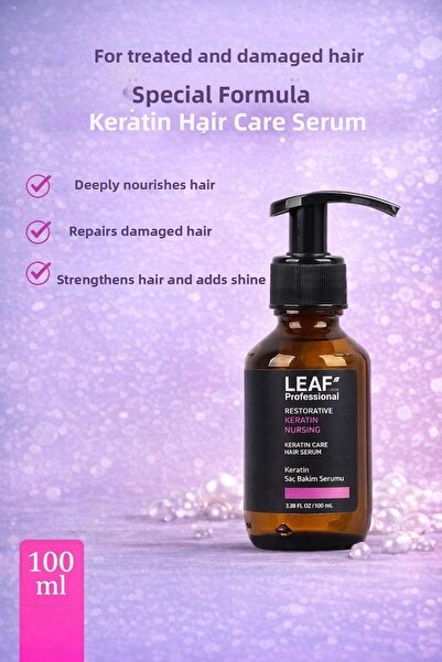 Leaf سيروم العناية بالشعر بالكيراتين الاحترافي من ليف كولور 100 مل