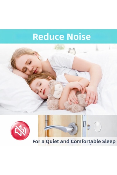 obrigado Set de 6 opritoare de ușă din silicon transparent – Anti-zgomot și a...