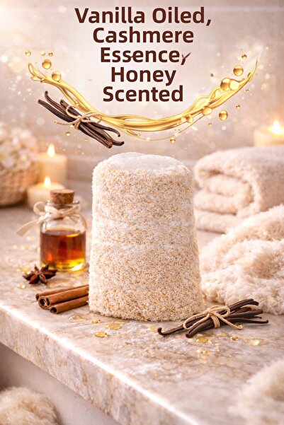 Lavandula Natural Pumpkin Fiber with Its Own Soap, Vanilla/Cashmere Content