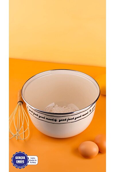 EMAYlab Mood Enamel Mixing and Salad Container 24cm 4 Liters (CONTAIN COOKER)