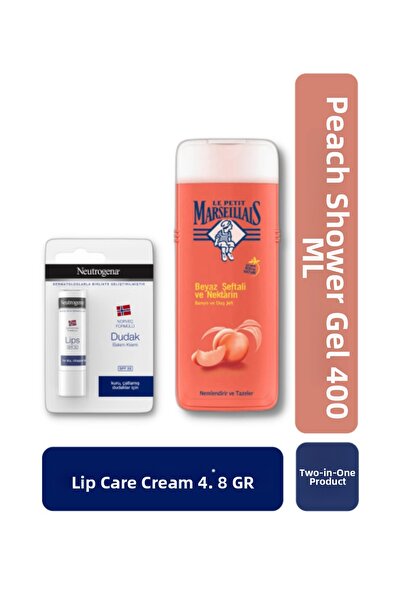 Neutrogena Lip Care Cream SPF 20 with Sun Protection Factor 4.8 Gr + Shower G...