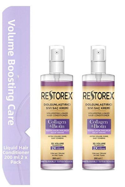 Restorex 200 ml X2 Collagen & Biotin Plumping Conditioner