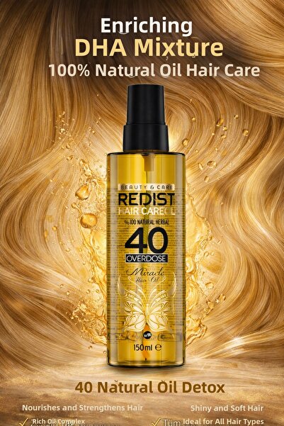 Redist Ulei de îngrijire a părului pe bază de plante cu 40 de ierburi pentru ...