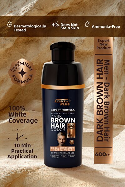 Softto Plus Expert Men Dark Brown Hair Color – Dark Brown / Enhanced Formula ...
