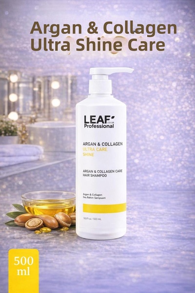 leafcolor شامبو احترافي للعناية بالشعر بالأرغان والكولاجين خالي من الكبريتات ...