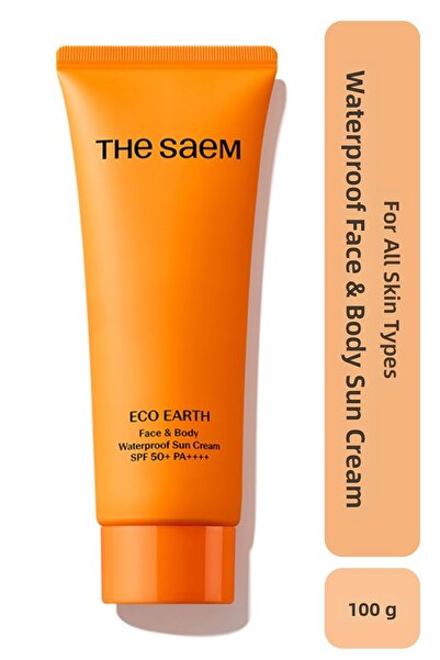 THE SAEM كريم إيكو إيرث للوجه والجسم المقاوم للماء بعامل حماية من الشمس 50+ P...