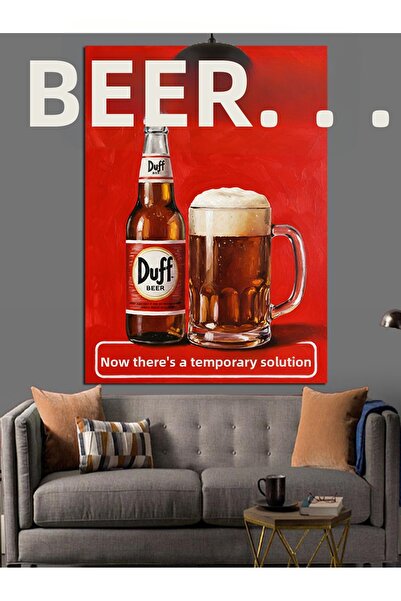 KanvasSepeti Pictură în ulei retro de înaltă calitate cu tematică de publicit...