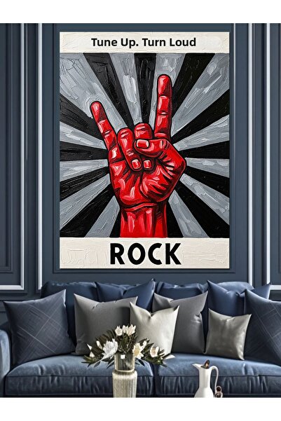 KanvasSepeti Black White Rock Pictură în ulei de înaltă calitate texturat Can...