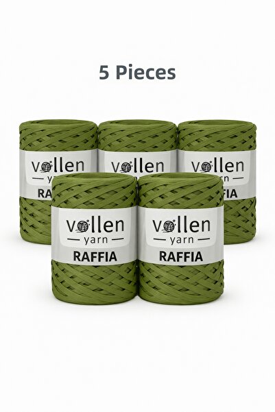 vollen yarn Premium 200Gr Raffia Yarn 5-Pack Raffia Ç Bag Supla Crochet Hook ...