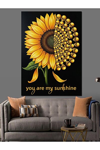 KanvasSepeti Jumătate de floarea-soarelui Pictură în ulei de înaltă calitate ...