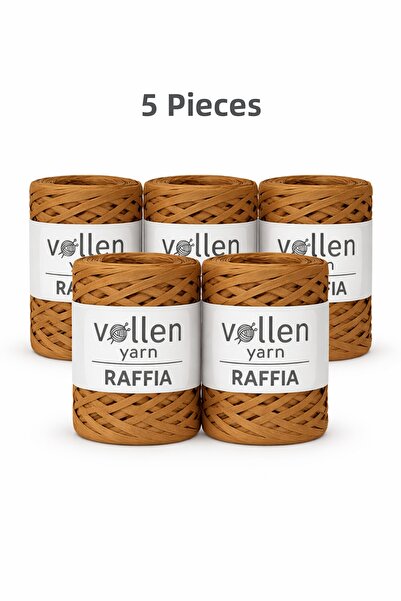 vollen yarn Premium 200Gr Raffia Yarn 5-Pack Raffia Ç Bag Supla Crochet Hook ...