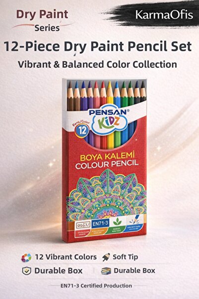 KarmaOfis Kuruboya Marker Pens 12-Pack – Vibrant Colors, Soft Tip, Ideal for ...