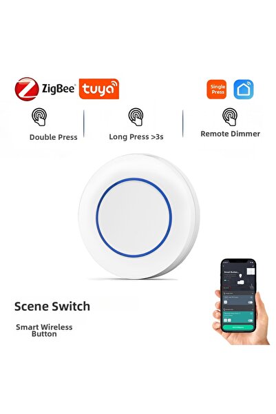 Choice مفتاح التحكم Tuya ZigBee Push Button اللاسلكي الذكي لأتمتة السيناريوها...