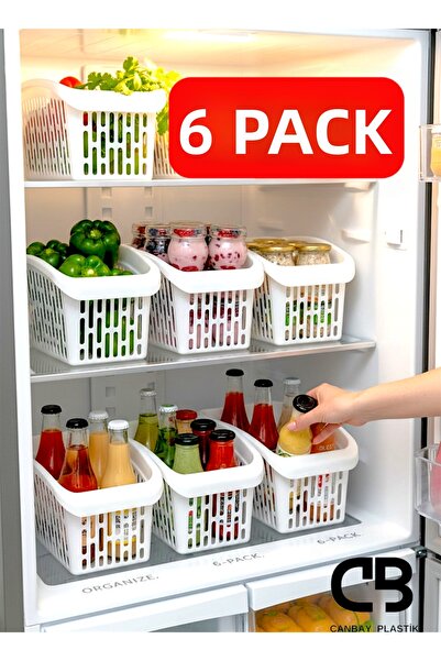 Canbay Store 6 bucăți frigider organizator interior coș cu legume cu fructe b...